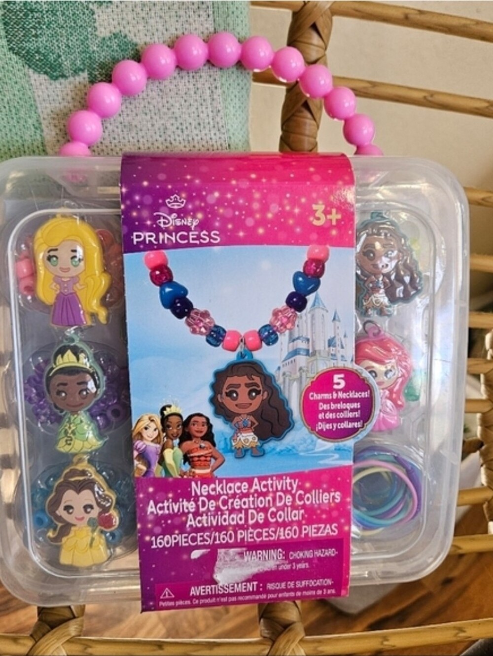 Disney Parks Princess Jewelry Making Kit Ariel Belle Moana Tiana Rapunzel